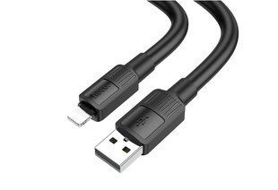 Кабель Lightning HOCO X84 Solid charging, 2.4A, 1m., black