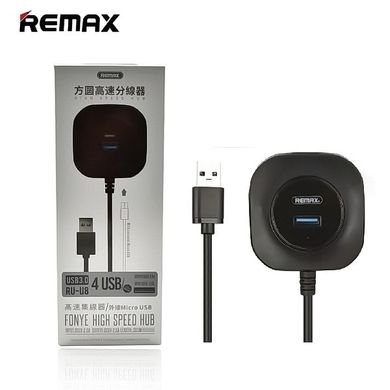 Концентратор USB-HUB Remax RU-U8 Fonye High Speed (USB 3.0) black