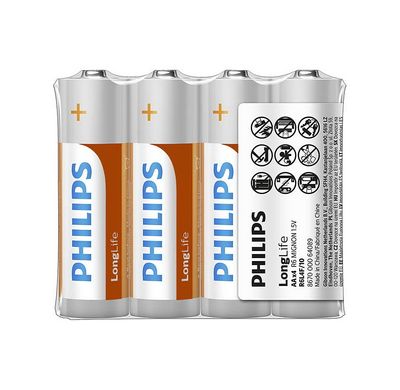 Батарейки Philips LongLife R6, AA (4/40)