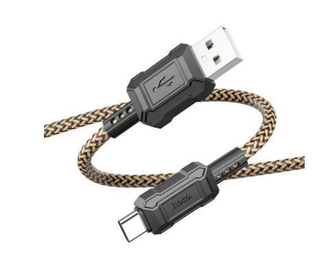 Кабель Type-C HOCO X94 Leader charging data cable, 1m., 3A, gold