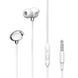 Гарнітура з мікрофоном вакуумна XO EP53 Wired in-ear earphones, white 10012209 фото 2