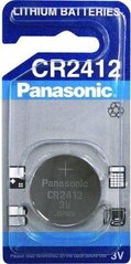 Батарейки літієві Panasonic CR 2412 BL1