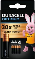 Батарейки Duracell Optimum LR6, AA (4/80) BL