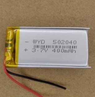 Акумулятор літій-полімерний 502040, 400mAh, 3.7V