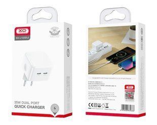 МЗП XO L102 (2xType-C, 35W, PD3.0, PPS) white