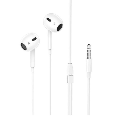 Гарнітура з мікрофоном вкладиші HOCO M1 Max, white/black