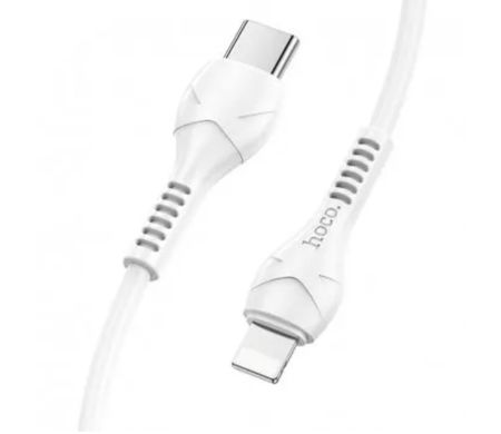 Кабель Type-C to Lightning HOCO X55 Trendy charging data cable, 3A, 20W, 1m., white