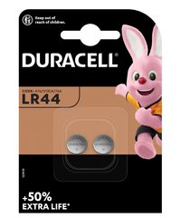 Батарейки для годинників Duracell LR44, AG 13, 1.5V (2/20) BL