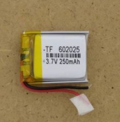 Акумулятор літій-полімерний 602025, 250mAh, 3.7V (без захисту)