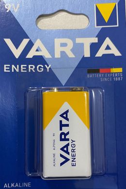 Батарейки Varta Energy 6LR61, 9V крона (1/10) BL