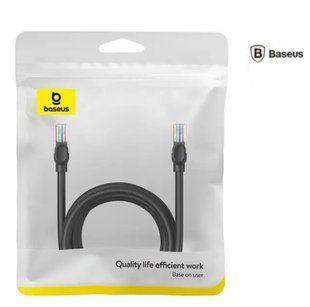 Патч-корд RJ45 Baseus High Speed CAT5 Gigabit Ethernet Cable (Round Cable) 5m Black B00133206111-05