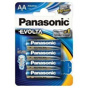 Батарейки Panasonic Alkaline Evolta LR6, AA (4/48)