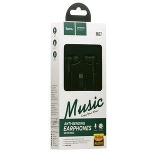 Гарнітура з мікрофоном вакуумна Type-C HOCO M67, black