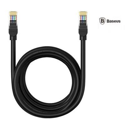 Патч-корд RJ45 Baseus High Speed CAT5 Gigabit Ethernet Cable (Round Cable) 5m Black B00133206111-05
