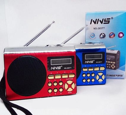 Радіоприймач NS-265TT (1x18650) MP3/FM/MicroSD/USB (4xAA)
