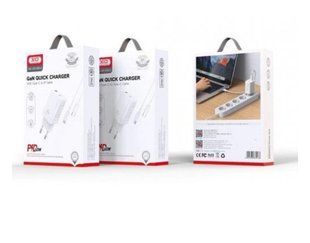 МЗП комплект XO CE10 з кабелем Type-C to Type-C (1xType-C, 5A, 65W, PD&QC 3.0) white