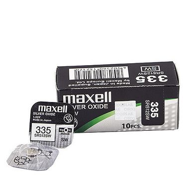 Батарейки для годинників Maxell SR512 SW (335) 1х10 (Japan)