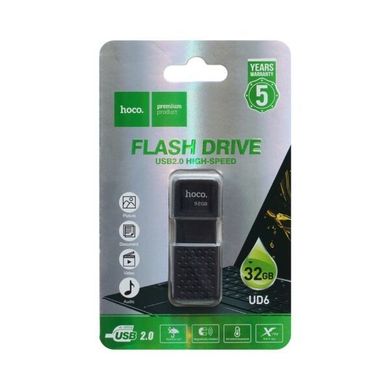 Накопичувач HOCO USB Flash Disk Intelligent U disk UD6 32GB, black