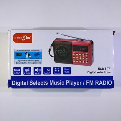 Портативна колонка RS-044U MP3/FM/MicroSD/USB
