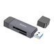 Кардрідер HOCO HB45 Spirit 2-в-1 USB/Type-C3.0 card reader Gray 10011705 фото 2