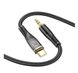 Кабель AUX 3.5mm to Type-C HOCO UPA25 Transparent Digital audio conversion cable, 1m., black 10010121 фото 2