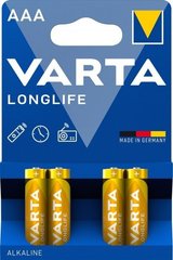 Батарейки Varta LongLife LR03, AAA (4/40) BL