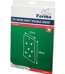 Пастка для мух двостороння Farma (17x24см.,A4) (ціна за упаковку 10шт.)