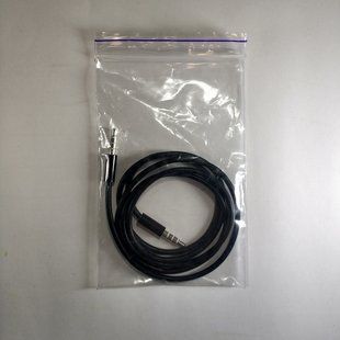 Кабель AUX Jack3.5-Jack3.5 ECO силікон, black