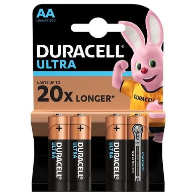 Батарейки Duracell Turbo/Ultra LR6, AA (4/80) BL