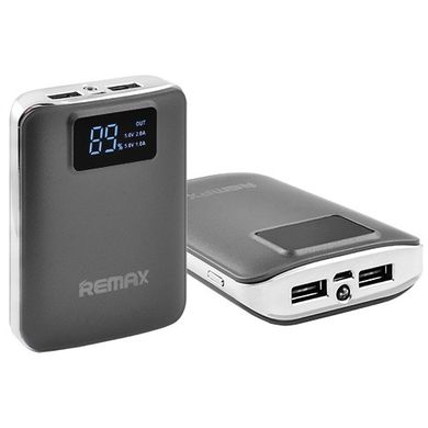 УМБ Power Bank Remax 10000mAh 2USB(1A+2A), цифровой дисплей з підсвічуванням, ліхтарик 1LED (146)