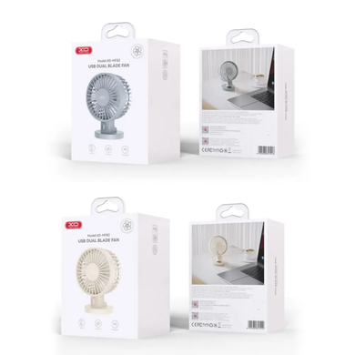 Вентилятор XO MF82 настільний, робота від USB, 1m., Beige
