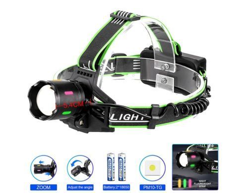Ліхтар на голову PLD-903-TG Night Vision Fluorescence 1 режим, zoom, ЗП Type-C