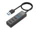 Концентратор USB-HUB Hoco HB25 Easy mix 4-in-1 converter (1xUSB 3.0 та 3xUSB 2.0) (black) 10010755 фото 2