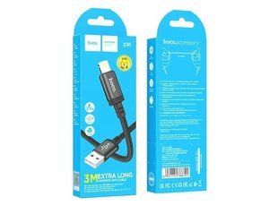 Кабель Lightning HOCO X91 Radiance charging cable, 2.4A, 3m., black