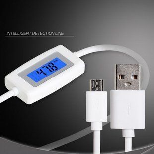 Кабель microUSB Lonsmax Tester Data 0.3m., white