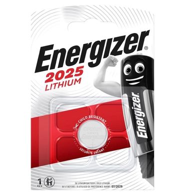 Батарейки літієві Energizer CR 2025, 3V, 5 BL