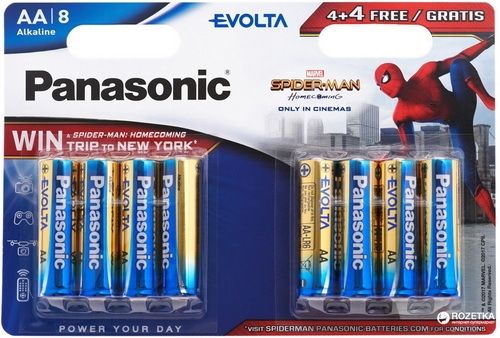 Батарейки Panasonic Alkaline Evolta LR6, AA (8/48) BL