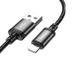 Кабель Lightning HOCO X91 Radiance charging cable, 2.4A, 3m., black 10010341 фото 2