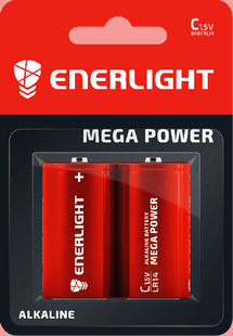 Батарейки Enerlight Mega Power LR20, D (2/12) BL