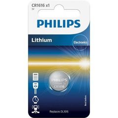 Батарейки літієві Philips CR 1616/1bl