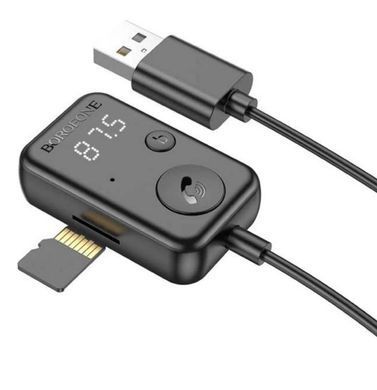FM модулятор BOROFON BC49 June car BT/FM transmitter (black)