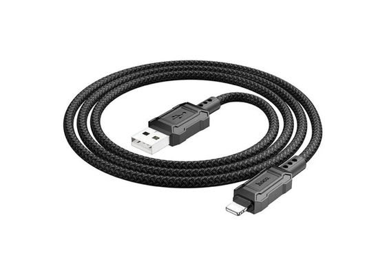 Кабель Lightning HOCO X94 Leader charging data cable, 1m., 2.4A, black