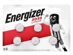 Батарейки літієві Energizer CR 2032, 3V, 6 BL