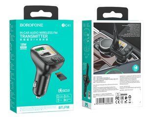 АЗП FM-модулятор BOROFON BC41 Eminency QC3.0 (black)