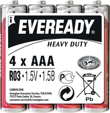 Батарейки Eveready by Energizer R03, AAA (4/48)