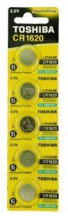 Батарейки літієві Toshiba CR 1620 (5/100) BL