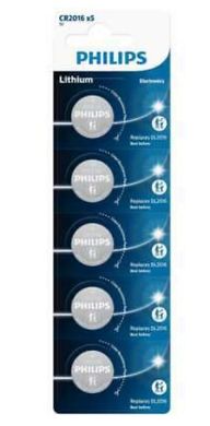 Батарейки літієві Philips CR 2016/5 BL
