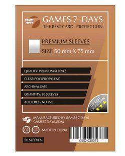 Протектори 50*75 Games 7 Days Premium 90 микрон (50шт.)