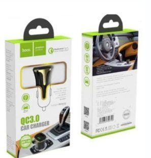 АЗП HOCO Z31 Leader (2xUSB,18W. 3.4A. QC3.0) Black