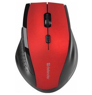 Миша бездротова Defender MM-365 Accura, red-black